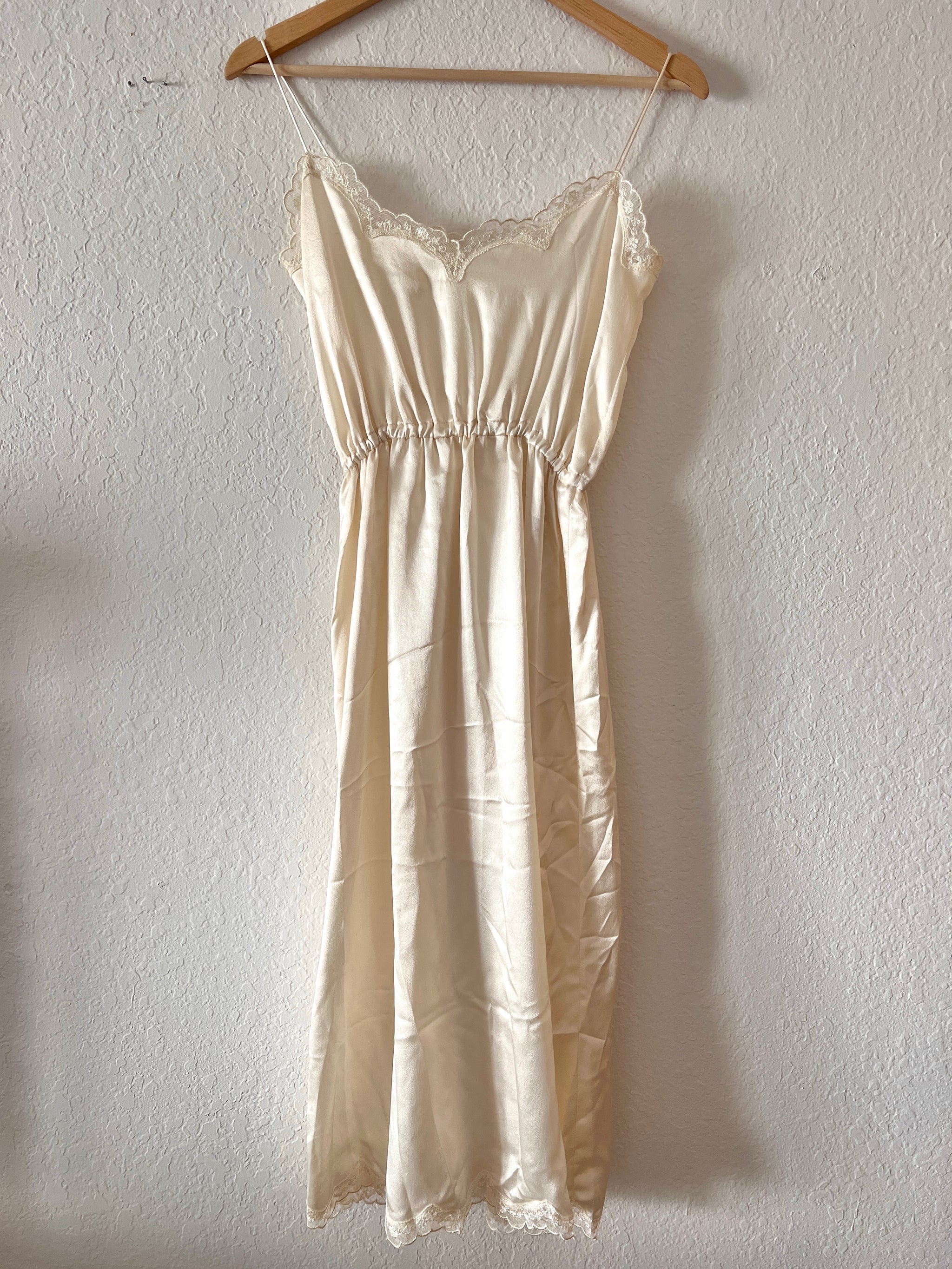 Vintage Ivory Slip Dress – Makav Studio