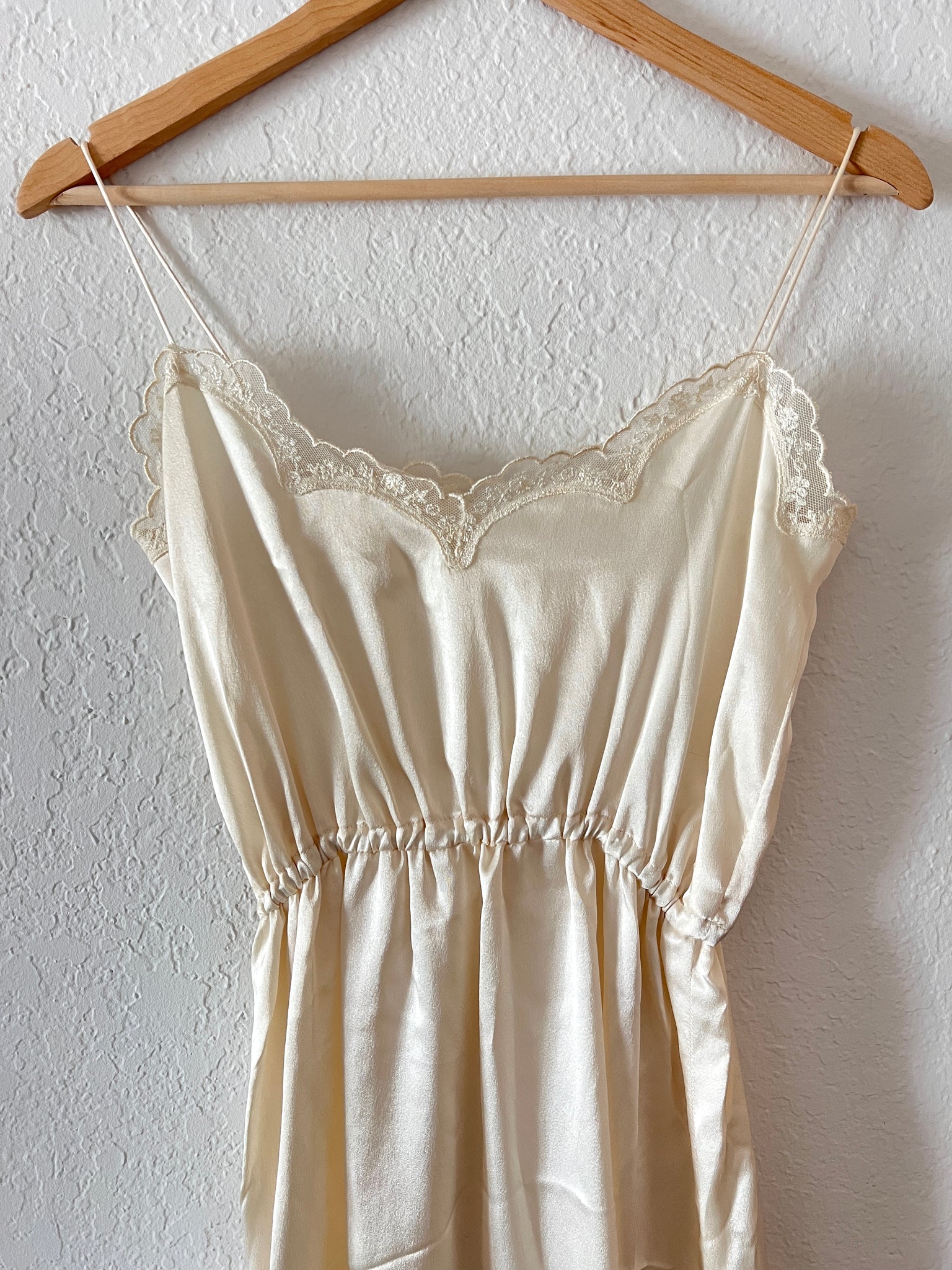 Vintage Ivory Slip Dress Makav Studio Vintage Ivory Slip Dress Makav Studio