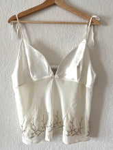 Load image into Gallery viewer, Vintage Sheer Beaded Cami Top
