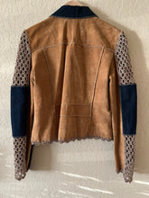 Load image into Gallery viewer, Vintage Suede, Crotchet &amp; Denim Patchwork Jacket
